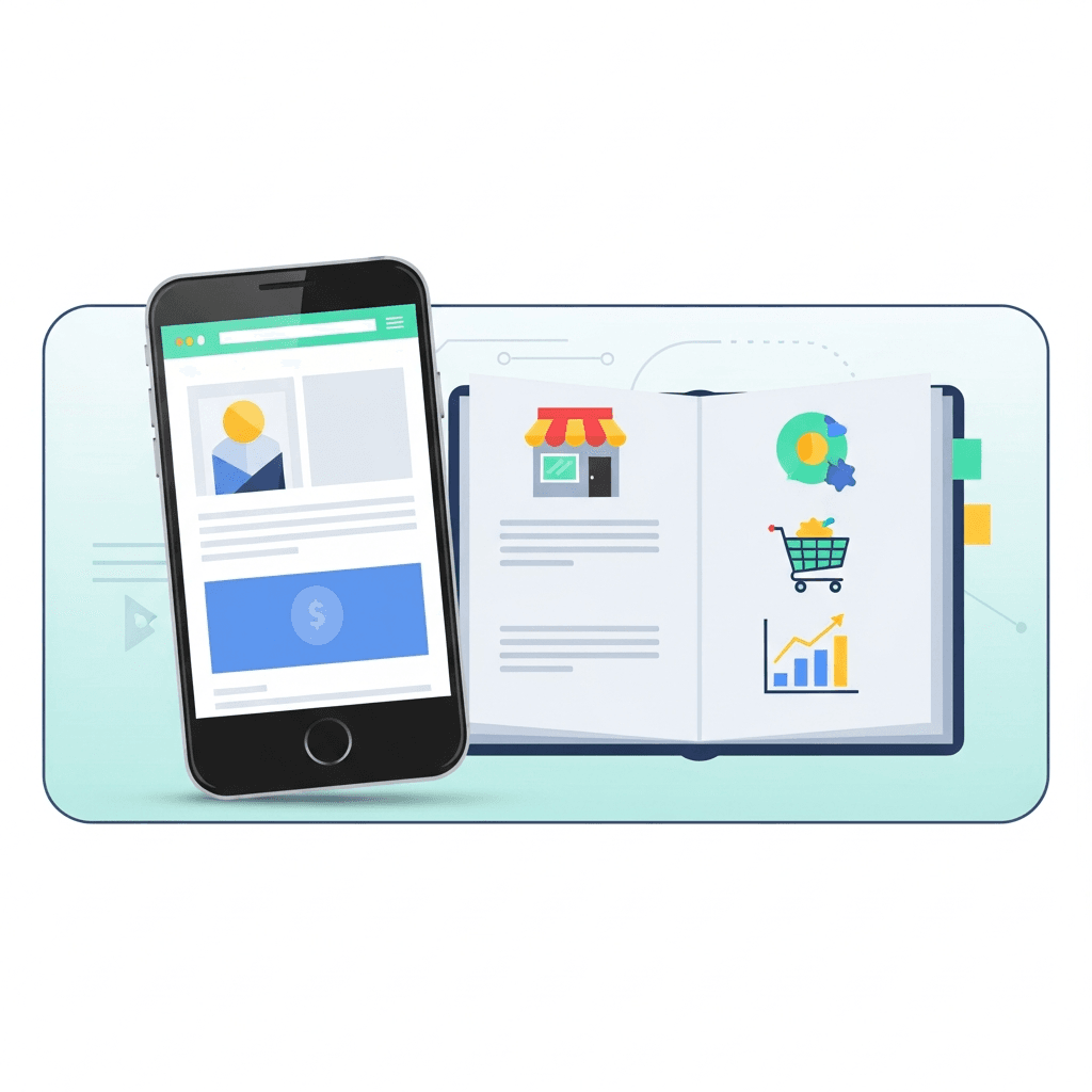 Mobile-first design process showing smartphone wireframe progressing to desktop layout