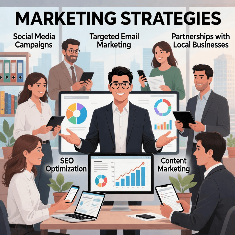 Insurance marketing materials in Spanish with Hispanic family imagery and bilingual agent interaction