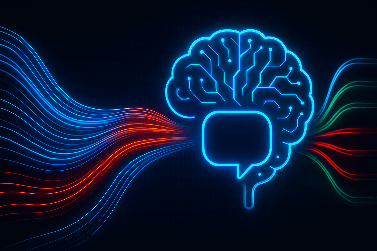 AI system analyzing text to detect language with visual indicators showing English and Spanish classification