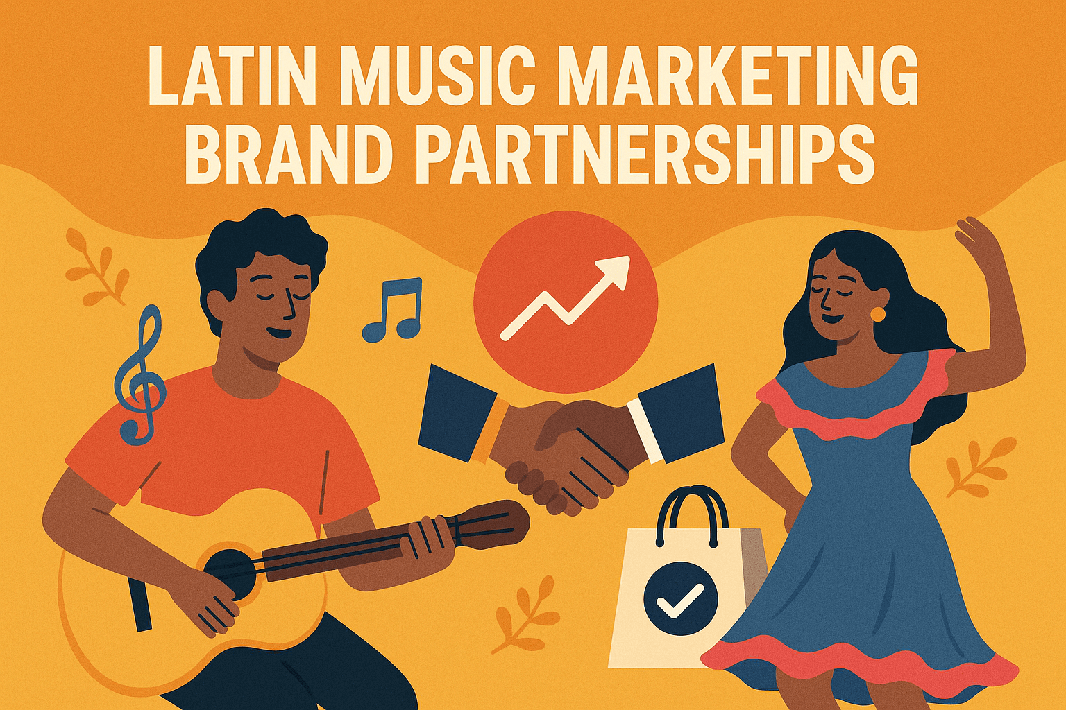 Latin music concert scene with brand integration and artist-brand partnership examples displayed