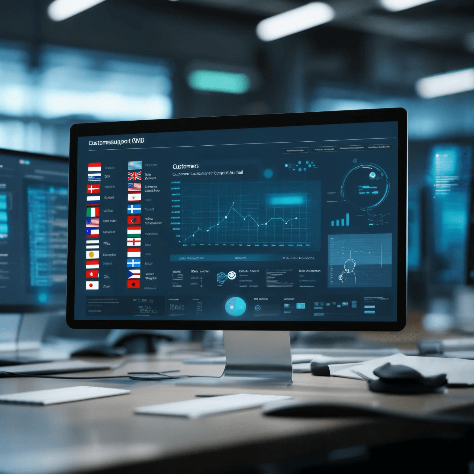 Customer support automation interface showing seamless language switching between English and Spanish conversations
